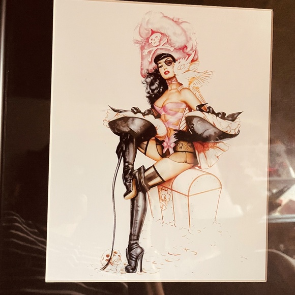 Art Frame by Olivia De Berardinis featuring pinup icon Bettie Page print - Picture 4 of 8